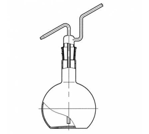Промывалка стеклянная 1000 мл КШ 29/32
