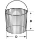 Корзина Bochem проволочная, круглая, размеры 120x150 мм, нержавеющая сталь