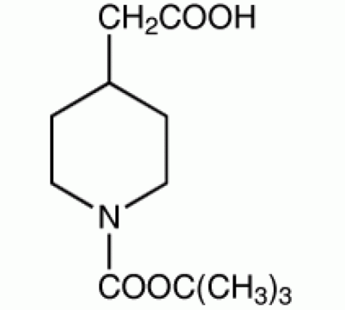 (1-BOC-пиперидин-4-ил)уксусная кислота, 97%, Acros Organics, 1г